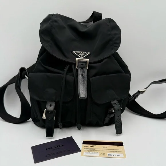 🌹♥️PRADA NYLON NERO BACKPACK♥️🌹 - Picture 1 of 14
